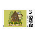 Forest Ranger - Brunette Girl postage