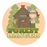 Forest Ranger - Brunette Girl stickers