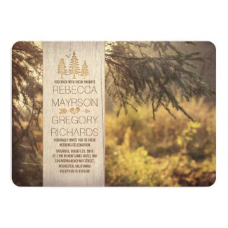 Forest Rustic Wedding Invitations