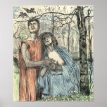 Forest scene by Lovis Corinth Poster