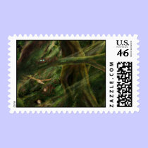 Forest Scene Postage Stamp stamps