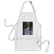 Forest Sun Rays in the Snow #24 aprons