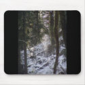 Forest Sun Rays in the Snow #24 mousepads