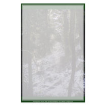 Forest Sun Rays in the Snow #24 stationery