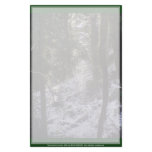 Forest Sun Rays in the Snow #24 stationery