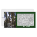 Forest Sun Rays in the Snow #32 Photo Card Template
