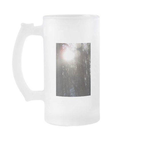 Forest Sun Rays in the Snow #50 mug
