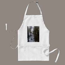 Forest Sun Rays in the Snow #53 aprons