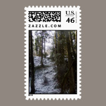 Forest Sun Rays in the Snow #53 stamps
