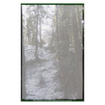 Forest Sun Rays in the Snow #53 stationery
