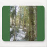 Forest Sun Rays in the Snow #54 Mousepad