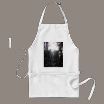 Forest Sun Rays in the Snow #64 aprons