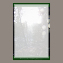 Forest Sun Rays in the Snow #64 stationery