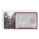 Forest Sun Rays in the Snow #68 Photo Card