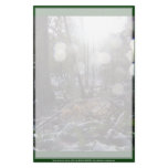 Forest Sun Rays in the Snow #68 Customized Stationery