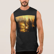 Forest Sunrise Sleeveless Tees