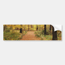 Forest Trail Path Bumper Stickers