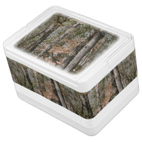 Forest Tree Camo Camouflage Nature Hunting/Fishing Igloo Drink Cooler