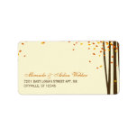 Forest Trees Wedding Address Labels labels
