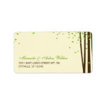 Forest Trees Wedding Address Labels labels