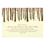 Forest Trees Wedding Invitation - Burgundy invitations