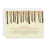 Forest Trees Wedding Invitation - Orange -
