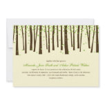 Forest Trees Wedding Invitations - Green