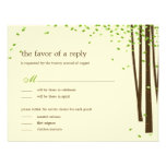 Forest Trees Wedding Invitations - Green