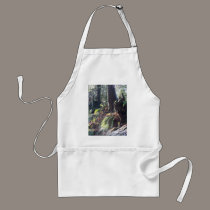forest "troll" in the snow #2 aprons