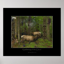 FOREST WILDLIFE Art Print