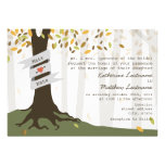 Forest / Woodland Fall Autumn Wedding Invitation