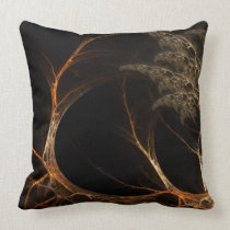 Forest's Edge - Modern Abstract Fractal Art Pillow pillows