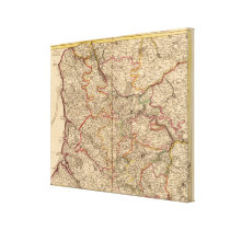 forests of France and Roman roads and churches Canvas Print