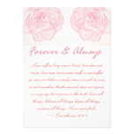 Forever & Always Rose Scripture Wedding invitations