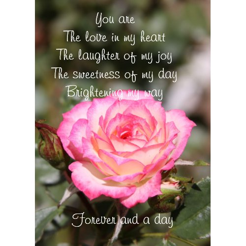 Forever and a day card card