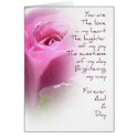 Forever and A Day Rose Poem Card card