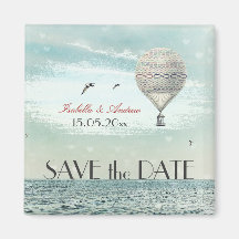 Forever and for always flight - save the date magnets