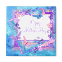forever butterflies-Happy Mother's Day-2 magnets