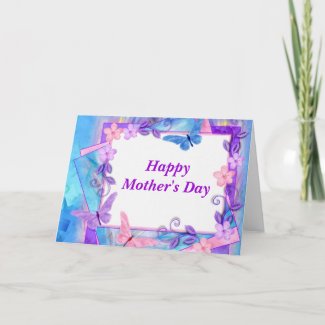 forever butterflies-HappyMother's Day zazzle_card