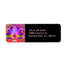 Forever Color Fractal Labels