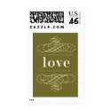 Forever Dark Green postage by weddingchannel Forever Dark Green postage