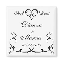 Forever Elegance Save the Date magnets by SweetRascal Forever Elegance Save the Date magnets