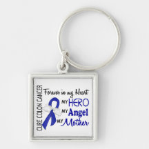 Forever In My Heart Mother Colon Cancer Key Chains