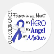 Forever In My Heart Mother Colon Cancer Stickers