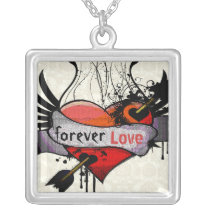 Forever Love Necklaces Gothic Grunge