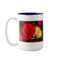 Forever Love Red Yellow Rose mugs