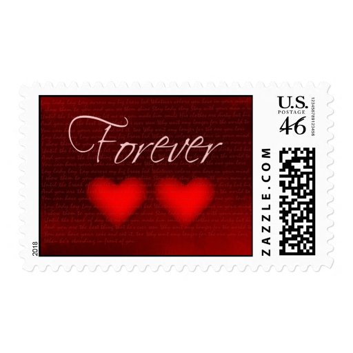 Forever love wedding stamp