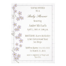 Forever Loved Baby Shower Invitation-lavender