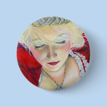 Forever Mine Princess Heart Locket Button buttons