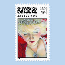 Forever Mine Princess Heart Locket Postage stamps